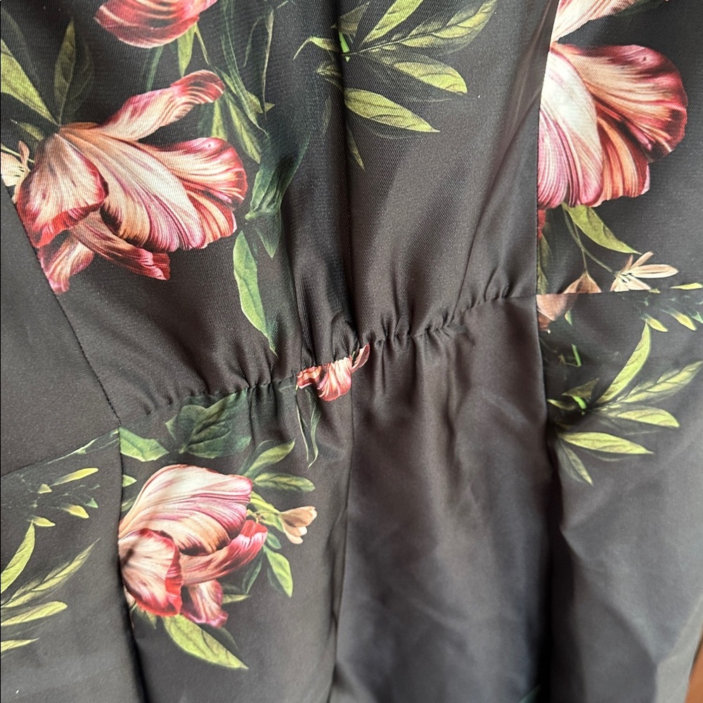 Sachin + Babi Marta Floral Print Belted Satin Gown in size 18W NWT - Picture 13 of 16